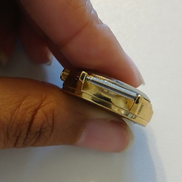 Vintage Black Hills Gold Watch Head Diamond Quartz Roman Numeral Bezel F65318-7 main image 6